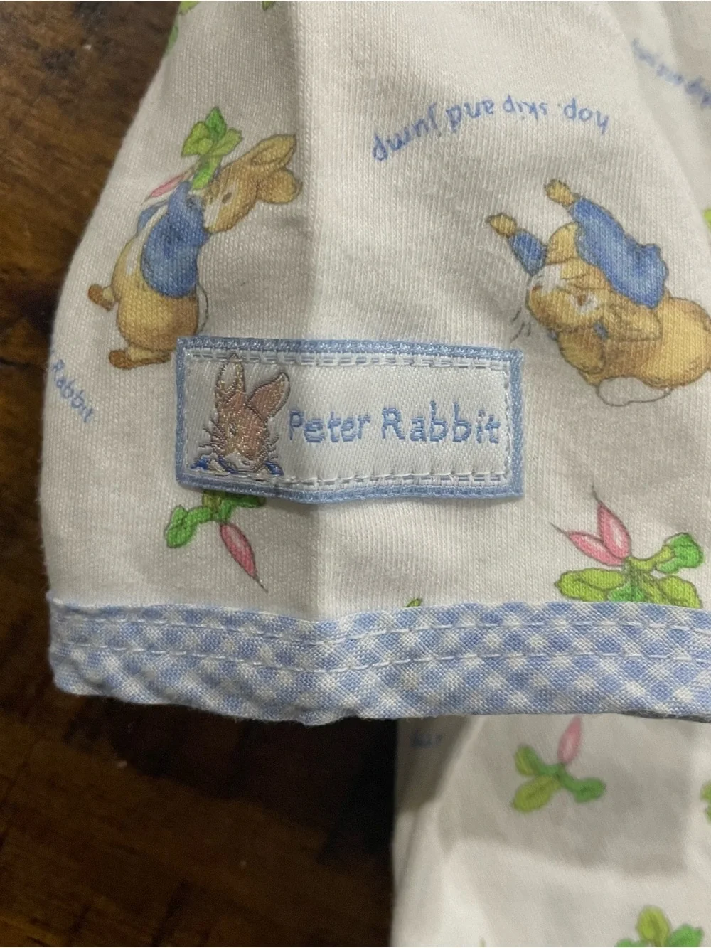 Vintage 2002 Peter Rabbit Beatrix Potter Baby Romper 0-3M